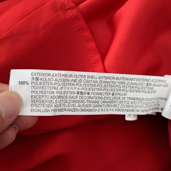 ZARA Trafaluc Red Chiffon Dress with Beaded straps size XS - Picture 10 of 10